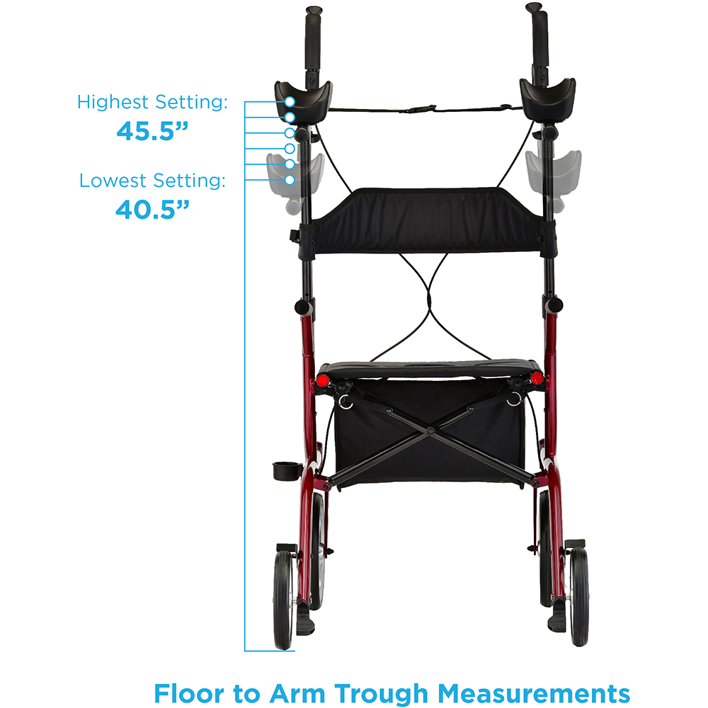 PHOENIX RISE UP ROLLATOR RED